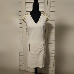 Michael Kors Gold Studded Dress sz 2